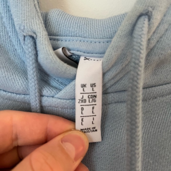 Adidas hoodie | size L | light blue - Picture 3 of 4
